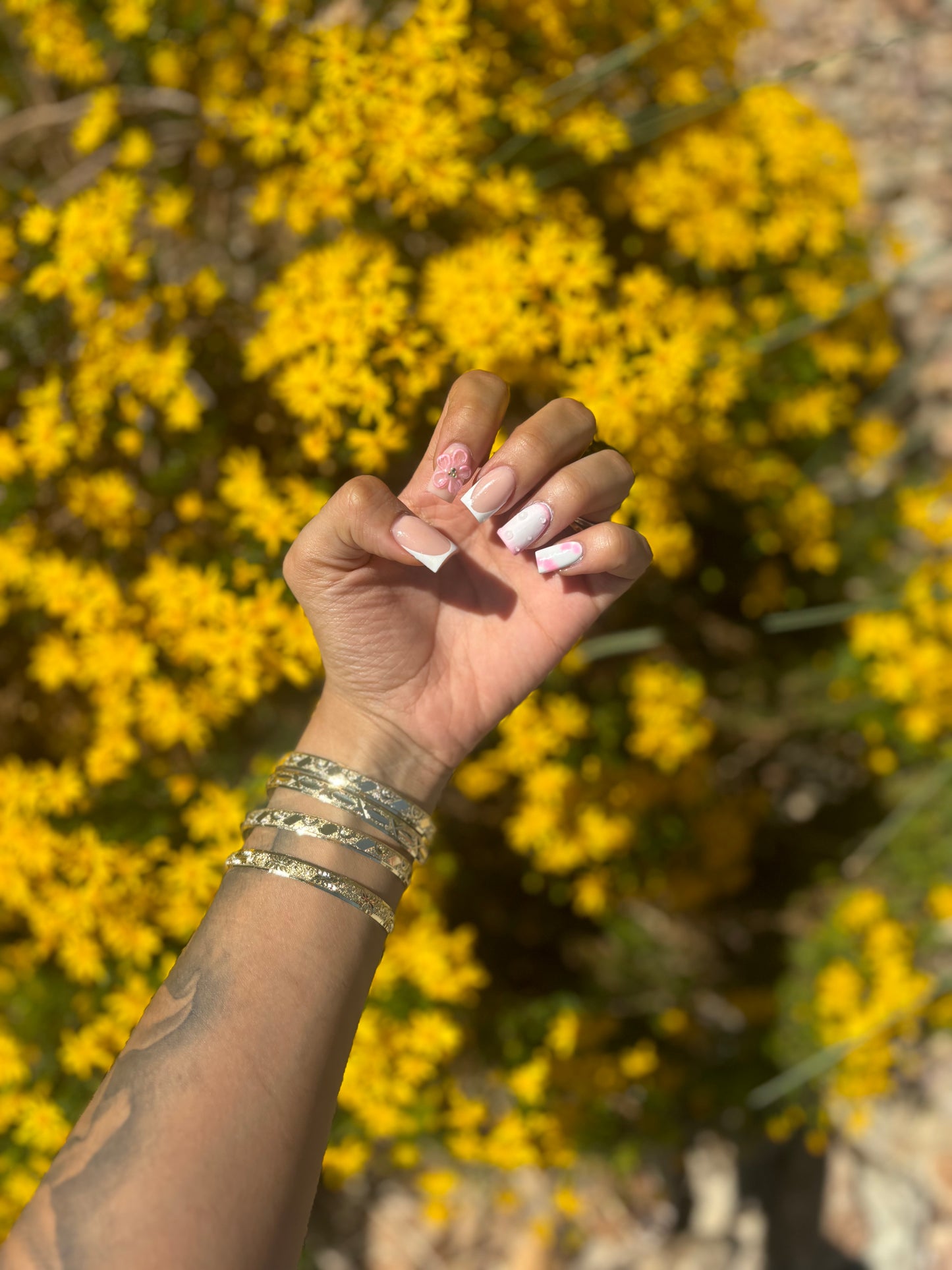 GOLD BANGELS